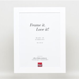 Effect Solid Wood Frame Profil 30 biały 50x50 cm Szkło muzealne