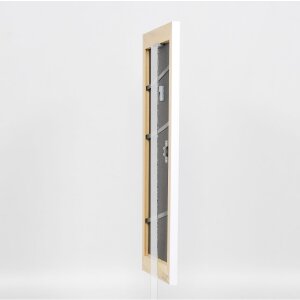 Effect Solid Wood Frame Profil 30 biały 50x50 cm Szkło muzealne