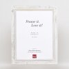 Effect Solid Wood Picture Frame 2240 white 50x50 cm Museum Glass