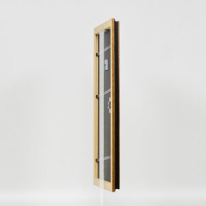 Efekt rama drewniana profil 21 orzech braz 50x60 cm szklo zwykle