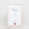 Efekt Drewniana rama Profil 33 biały 50x65 cm Szkło muzealne