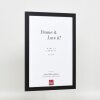 Efekt drewniana rama profil 2210 czarny 59,4x84,1 cm szkło akrylowe
