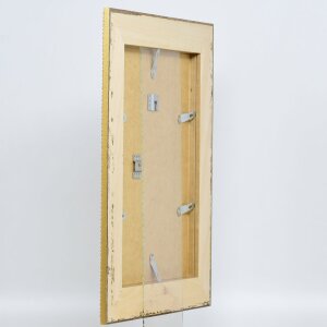 Efekt barokowa rama obrazu profil 31 srebrny 59.4x84.1 cm szkło przezroczyste