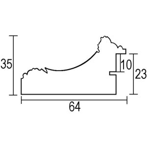 Efekt barokowa rama obrazu profil 31 srebrny 59.4x84.1 cm szkło przezroczyste