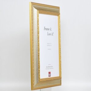 Efekt barokowa rama obrazu profil 31 srebrny 59.4x84.1 cm szkło przezroczyste