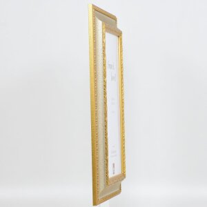Efekt barokowa rama obrazu profil 31 srebrny 59.4x84.1 cm szkło przezroczyste
