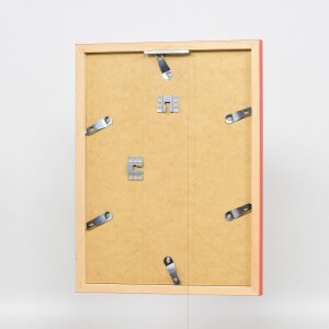 Drewniana rama Top Cube 59,4x84,1 cm czerwone szkło muzealne
