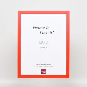 Drewniana rama Top Cube 59,4x84,1 cm czerwone szkło muzealne