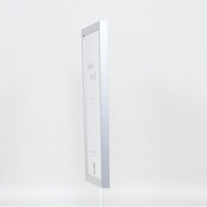 Drewniana rama Top Cube 59,4x84,1 cm srebrne szkło muzealne
