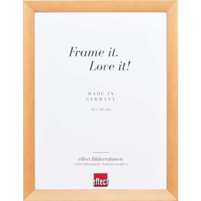 Efektowa drewniana rama Top N brzoza 60x60 cm szkło antyrefleksyjne