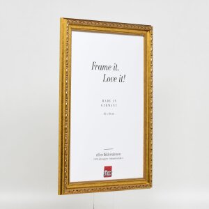 Efekt Drewniana rama barokowa Profil 37 antyczne złoto 60x60 cm Szkło akrylowe