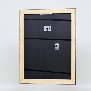 Efekt Drewniana rama Profil 94 czarny 60x60 cm Szkło muzealne