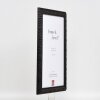 Efekt Drewniana rama Profil 94 czarny 60x60 cm Szkło muzealne
