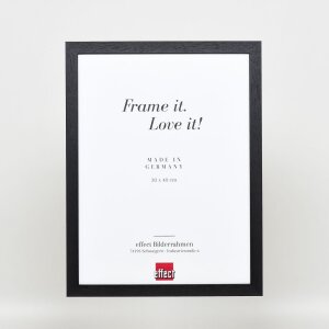 Efekt Drewniana rama Profil 2210 czarny 60x80 cm Normalne szkło
