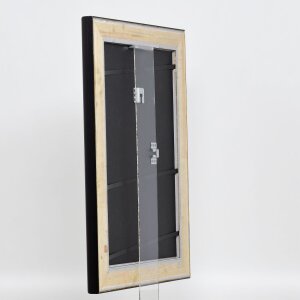 Efekt drewniana rama profil 95 czarny 60x80 cm szkło antyrefleksyjne