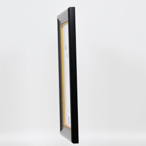 Efekt drewniana rama profil 95 czarny 60x80 cm szkło antyrefleksyjne