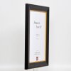 Efekt drewniana rama profil 95 czarny 60x80 cm szkło antyrefleksyjne