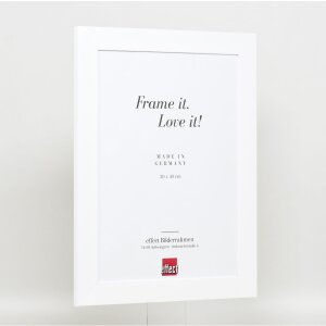 Effect Solid Wood Frame Profil 30 biały 60x80 cm Museum Glass