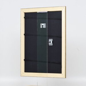 Efekt drewniana rama profil 94 złoty 60x90 cm szkło antyrefleksyjne