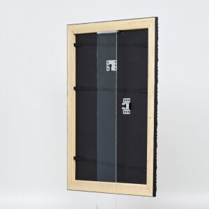 Efekt drewniana rama profil 94 czarny 60x90 cm szkło antyrefleksyjne