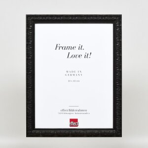 Efekt drewniana rama profil 94 czarny 60x90 cm szkło antyrefleksyjne