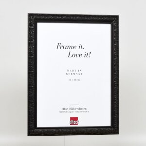 Efekt drewniana rama profil 94 czarny 60x90 cm szkło antyrefleksyjne