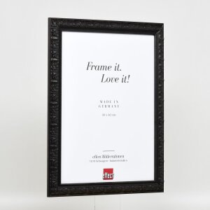 Efekt drewniana rama profil 94 czarny 60x90 cm szkło antyrefleksyjne