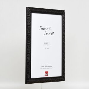 Efekt drewniana rama profil 94 czarny 60x90 cm szkło antyrefleksyjne