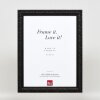 Efekt drewniana rama profil 94 czarny 60x90 cm szkło antyrefleksyjne