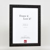 Efekt drewniana rama profil 94 czarny 60x90 cm szkło antyrefleksyjne