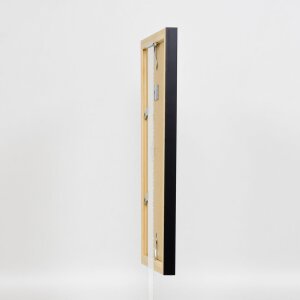 Efekt Drewniana rama Top N czarny 60x90 cm Szkło muzealne