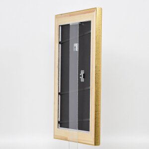 Efekt drewniana rama profil 95 złoty 61x91,5 cm zwykłe szkło