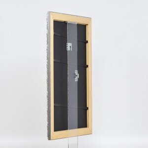 Efekt drewniana rama profil 94 srebrny 62x93 cm szkło antyrefleksyjne