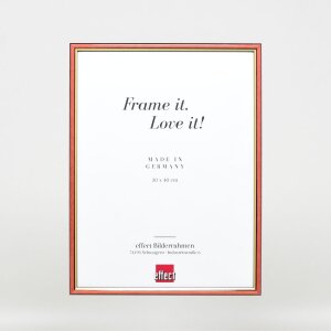 Efekt drewniana rama profil 23 czerwony 7x10 cm przezroczyste szkło