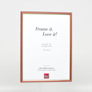 Efekt drewniana rama profil 23 czerwony 7x10 cm przezroczyste szkło