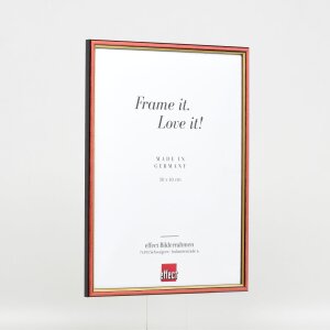 Efekt drewniana rama profil 23 czerwony 7x10 cm przezroczyste szkło