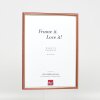 Efekt drewniana rama profil 23 czerwony 7x10 cm przezroczyste szkło