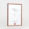 Efekt drewniana rama profil 23 czerwony 7x10 cm przezroczyste szkło
