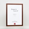 Efekt drewniana rama profil 2210 ciemny brąz 7x10 cm szkło akrylowe