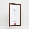 Efekt drewniana rama profil 2210 ciemny brąz 7x10 cm szkło akrylowe