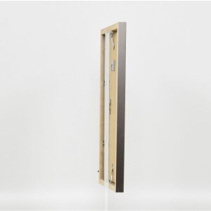 Drewniana ramka Top Cube 7x10 cm platynowe zwykłe szkło