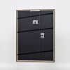 Efekt rama z litego drewna profil 25 szary 7x10 cm szkło akrylowe