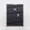 Efekt rama z litego drewna profil 25 szary 7x10 cm szkło akrylowe