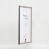 Efekt rama z litego drewna profil 25 szary 7x10 cm szkło akrylowe
