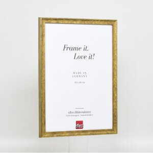 Efekt drewniana rama profil 2070 szkło akrylowe 7x10 cm złoty