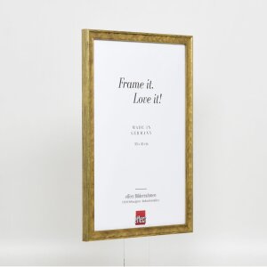 Efekt drewniana rama profil 2070 szkło akrylowe 7x10 cm złoty