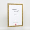Efekt drewniana rama profil 2070 szkło akrylowe 7x10 cm złoty
