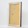Efekt rama z litego drewna profil 28 złoty 7x10 cm szkło antyrefleksyjne