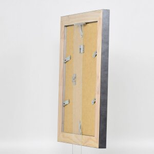 Efekt rama z litego drewna profil 28 srebrny 7x10 cm szkło akrylowe