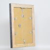 Efekt rama z litego drewna profil 28 srebrny 7x10 cm szkło akrylowe